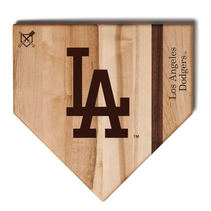Los Angeles Dodgers Baseball BBQ 12" x 12" Logo Wood Cutting Board Los Angeles Dodgers Baseball BBQ 12" x 12" Logo Wood Cutting Board