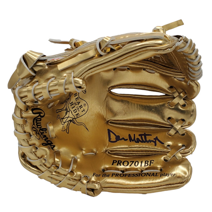 Don Mattingly Autographed Rawlings Mini Gold Glove Award (Beckett)