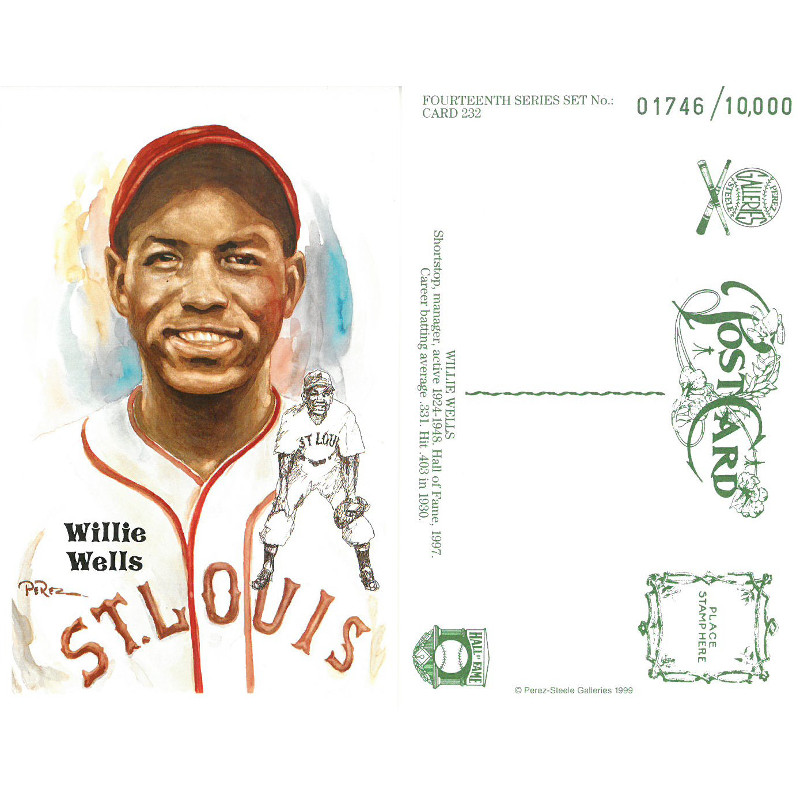 Perez-Steele Willie Wells Limited Edition Postcard # 232 - Lot of 50