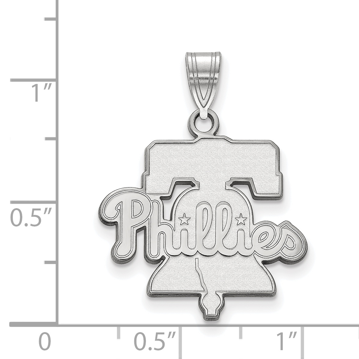 LogoArt Philadelphia Phillies Sterling Silver Large Pendant LogoArt Philadelphia Phillies Sterling Silver Large Pendant