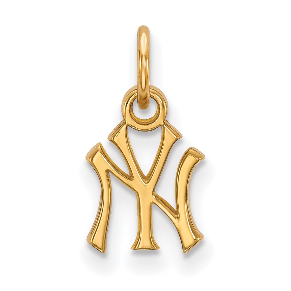 LogoArt New York Yankees 10k Gold Logo Extra Small Pendant