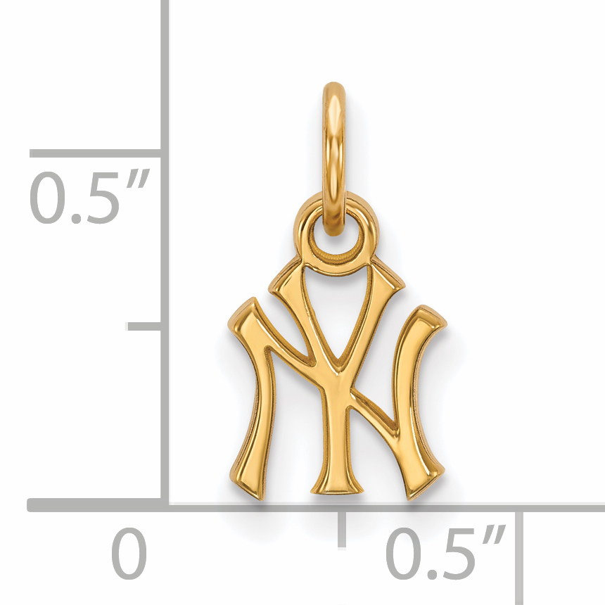 LogoArt New York Yankees 10k Gold Logo Extra Small Pendant