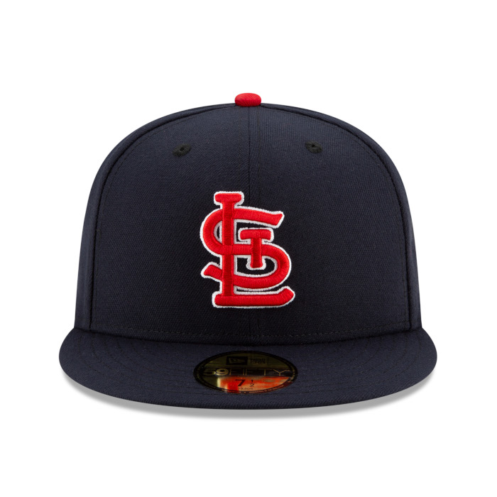 Men's New Era St. Louis Cardinals Navy Alternate On-Field 59FIFTY Fitted Cap