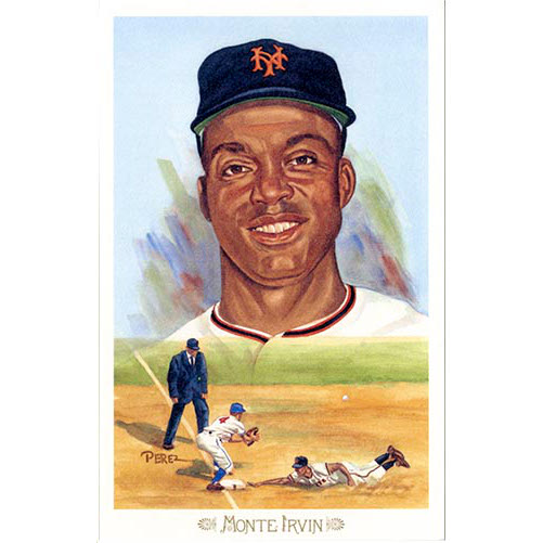 Monte Irvin Perez-Steele Baseball Hall of Fame 50th 1989 Celebration Series Limited Edition Postcard # 19 Monte Irvin Perez-Steele Baseball Hall of Fame 50th 1989 Celebration Series Limited Edition Postcard # 19