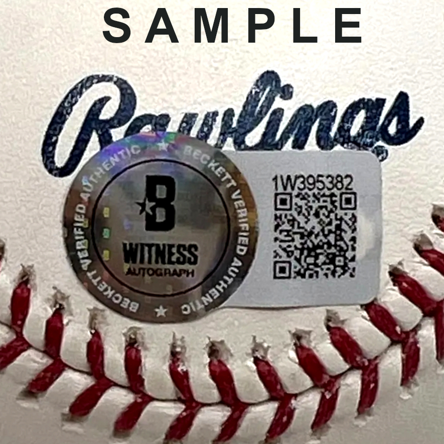 Jim Thome Autographed Hall of Fame Logo Baseball with HOF Case (Beckett) Jim Thome Autographed Hall of Fame Logo Baseball with HOF Case (Beckett)