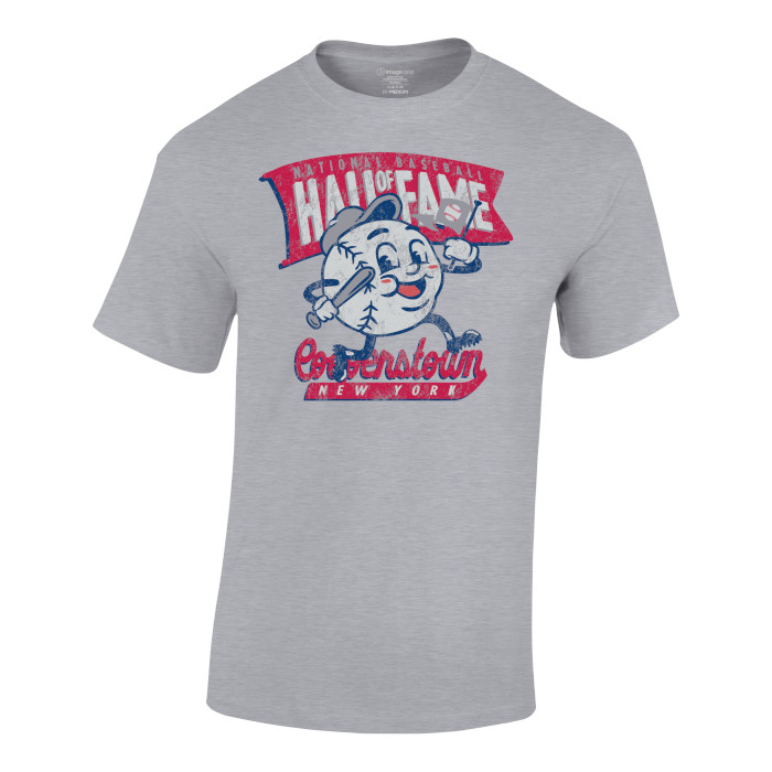 Toddler National Baseball Hall of Fame Batter Ball Oxford Grey T-Shirt