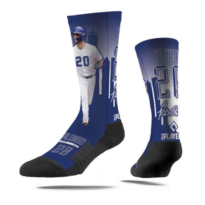 Strideline Pete Alonso Hometown Hero Premium Crew Socks Strideline Pete Alonso Hometown Hero Premium Crew Socks
