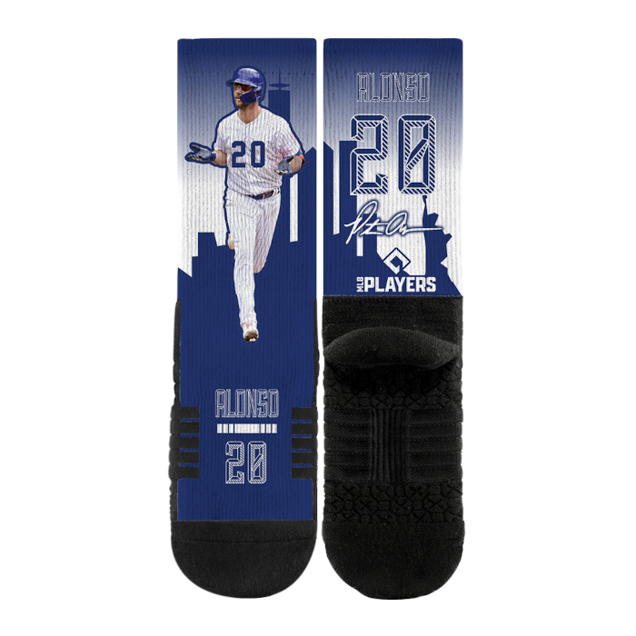 Strideline Pete Alonso Hometown Hero Premium Crew Socks Strideline Pete Alonso Hometown Hero Premium Crew Socks