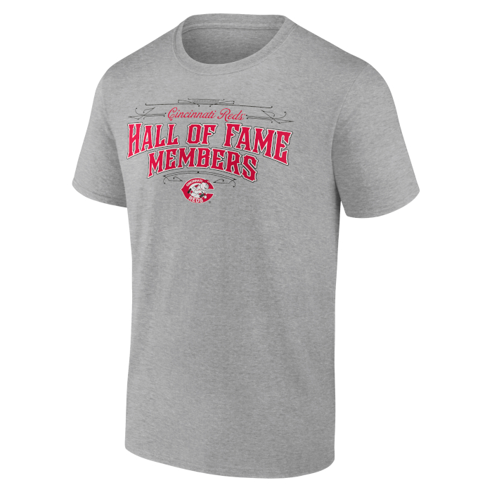 Men's Cincinnati Reds Heather Grey Hall of Famer Roster T-Shirt