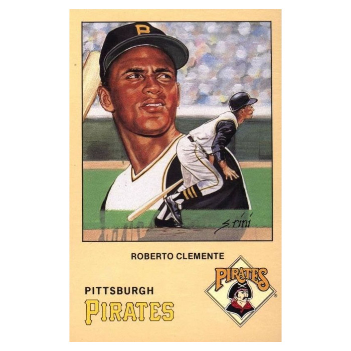 Historic Limited Editions 1990 Roberto Clemente Postcard Set of 12