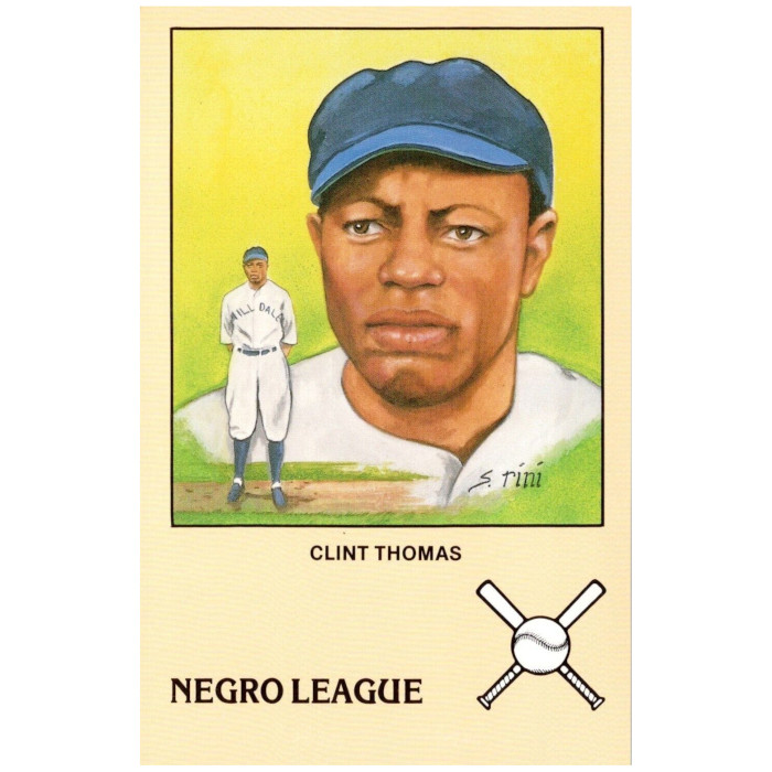 Clint Thomas Historic Limited Editions Hilldale Giants 1989 Negro League Postcard # 3
