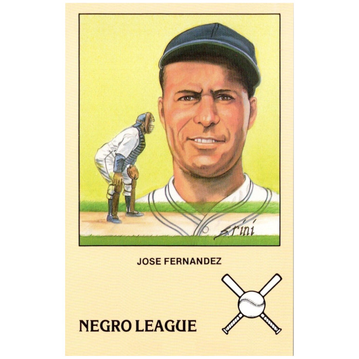 Jose Fernandez Historic Limited Editions New York Cubans 1989 Negro League Postcard # 12