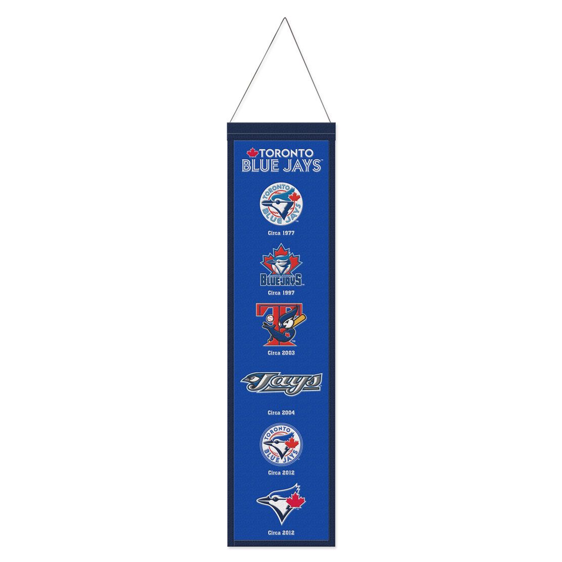 Toronto Blue Jays 8” x 32” Hanging Team Logo Evolution Banner
