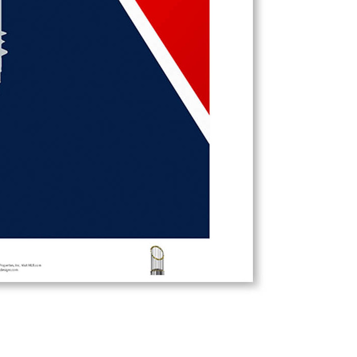 Washington Nationals 2019 Minimalist World Series Collection 14 x 20 Fine Art Print by artist S. Preston - Ltd Ed of 350