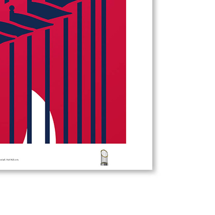Atlanta Braves Minimalist 2021 World Series Collection 14 x 20 Fine Art Print by artist S. Preston