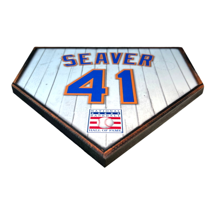 Tom Seaver 10" x 10" MDF Wooden Jersey Home Plate