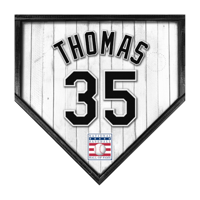 Frank Thomas 10" x 10" MDF Wooden Jersey Home Plate