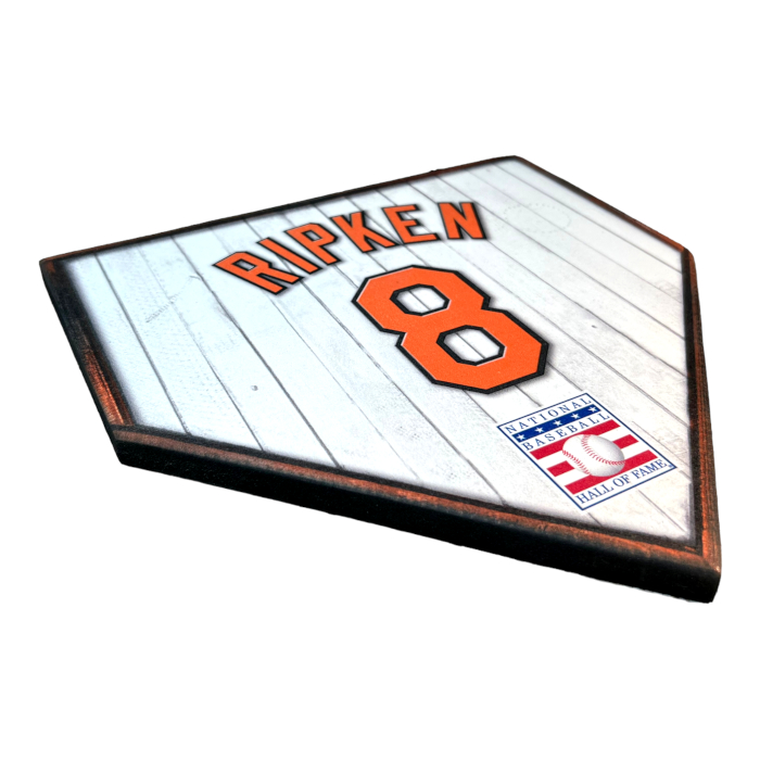 Cal Ripken Jr. 10" x 10" MDF Wooden Jersey Home Plate