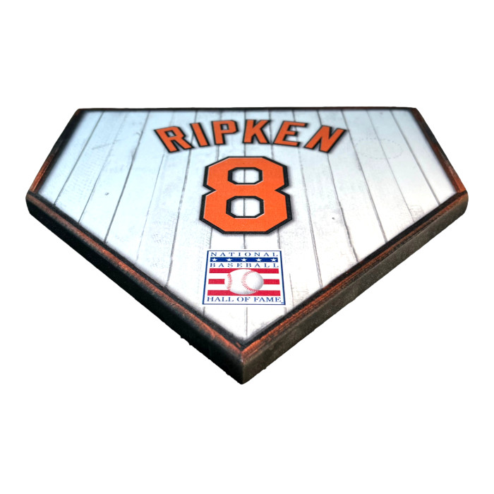 Cal Ripken Jr. 10" x 10" MDF Wooden Jersey Home Plate