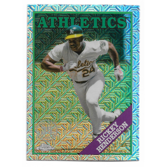 Rickey Henderson 2023 Topps Series 1 35th Silver Pack Chrome # 8