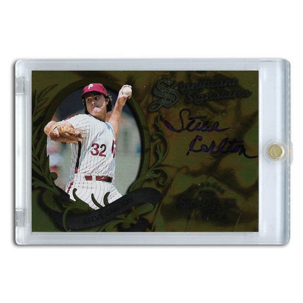 Steve Carlton Autographed Card 1997 Donruss Signature Significant Signature