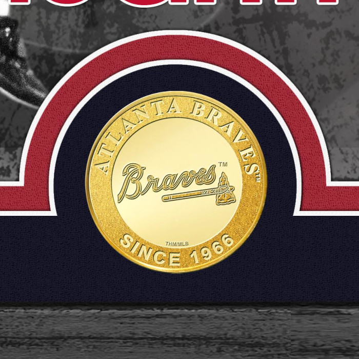 Highland Mint Fred McGriff Atlanta Braves Hall of Fame Supreme Bronze Coin Photo Mint Highland Mint Fred McGriff Atlanta Braves Hall of Fame Supreme Bronze Coin Photo Mint