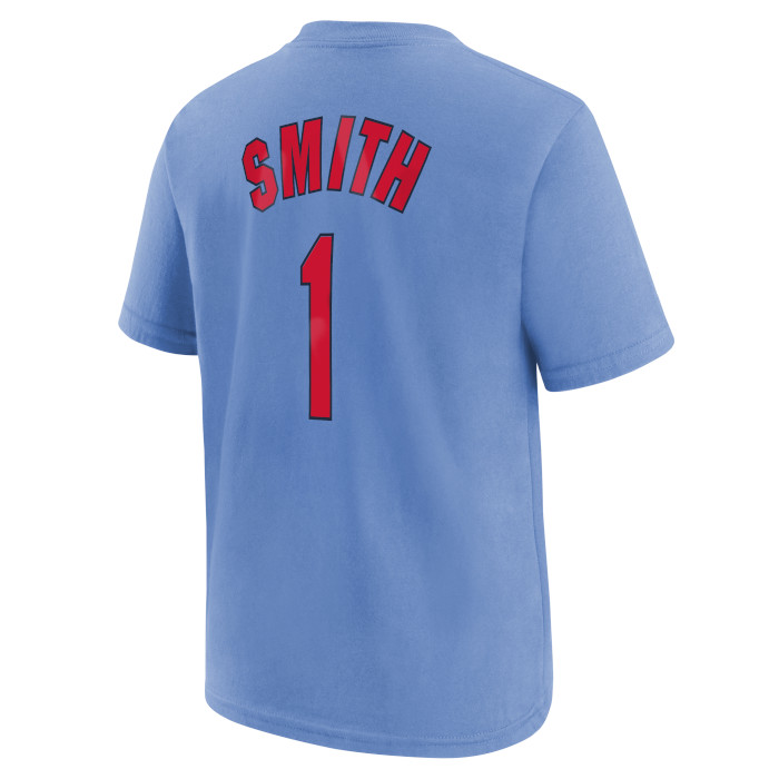 Men’s Nike Stan Musial St. Louis Cardinals Cooperstown Collection Name &  Number Light Blue T-Shirt