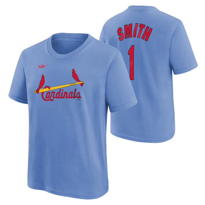 Youth Nike Ozzie Smith St. Louis Cardinals Light Blue Name