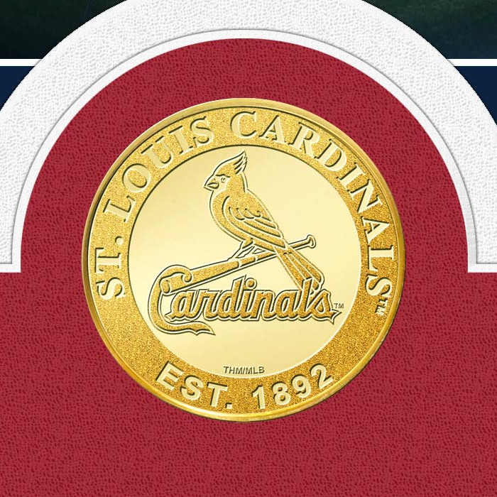 Highland Mint St. Louis Cardinals World Series Champs Stadium Bronze Coin 13 x 16 Photo Mint