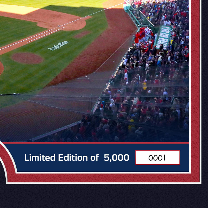 Highland Mint Boston Red Sox World Series Champs Stadium Bronze Coin 13 x 16 Photo Mint