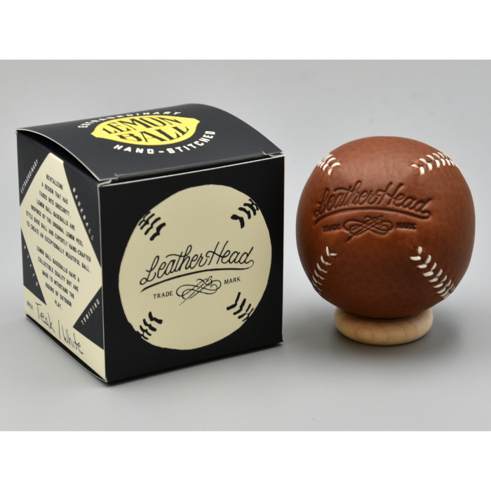 Lemon Peel Replica Vintage Baseball - Teak with White Stitching Lemon Peel Replica Vintage Baseball - Teak with White Stitching