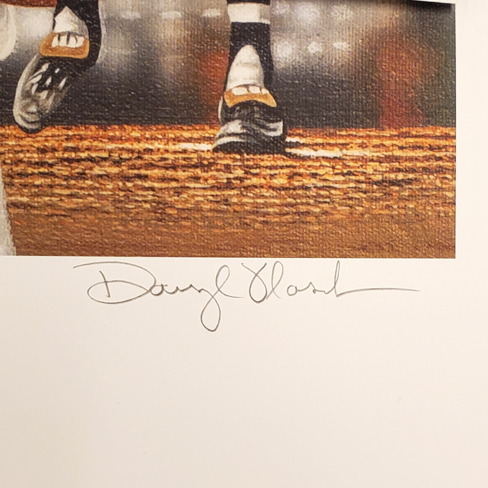 Warren Spahn 18 x 24 Limited Edition Lithograph by Artist Darryl Vlasak - Ltd Ed of 363