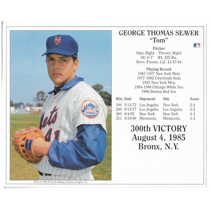 Tom Seaver, Mets pitching great, who got 300th win with White Sox