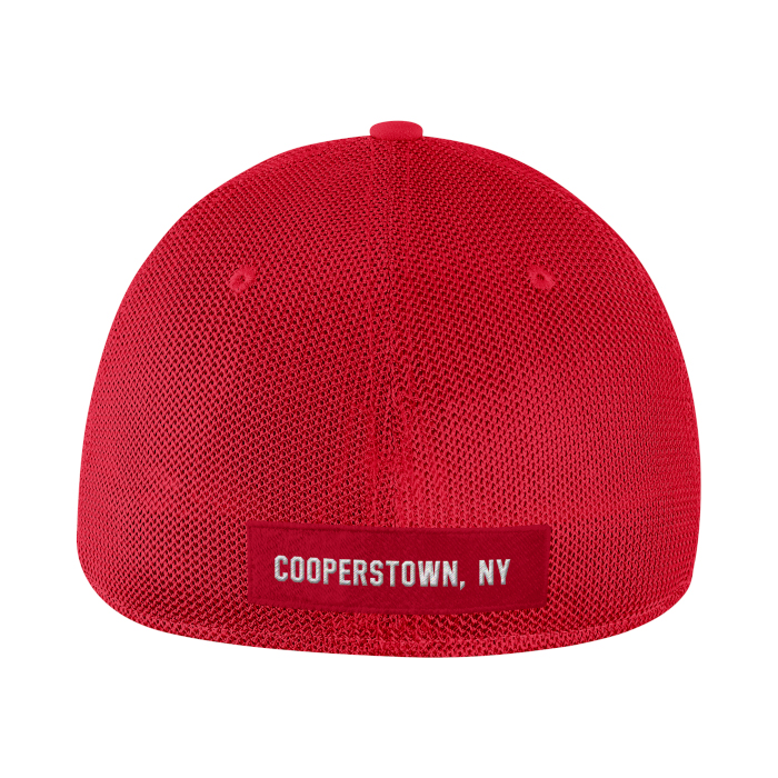 Youth Nike Baseball Hall of Fame Mesh Swoosh Flex 2.0 Adjustable Red and Navy Cap