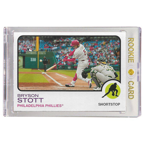 Bryson Stott Philadelphia Phillies 2022 Topps Heritage # 605 Rookie Card