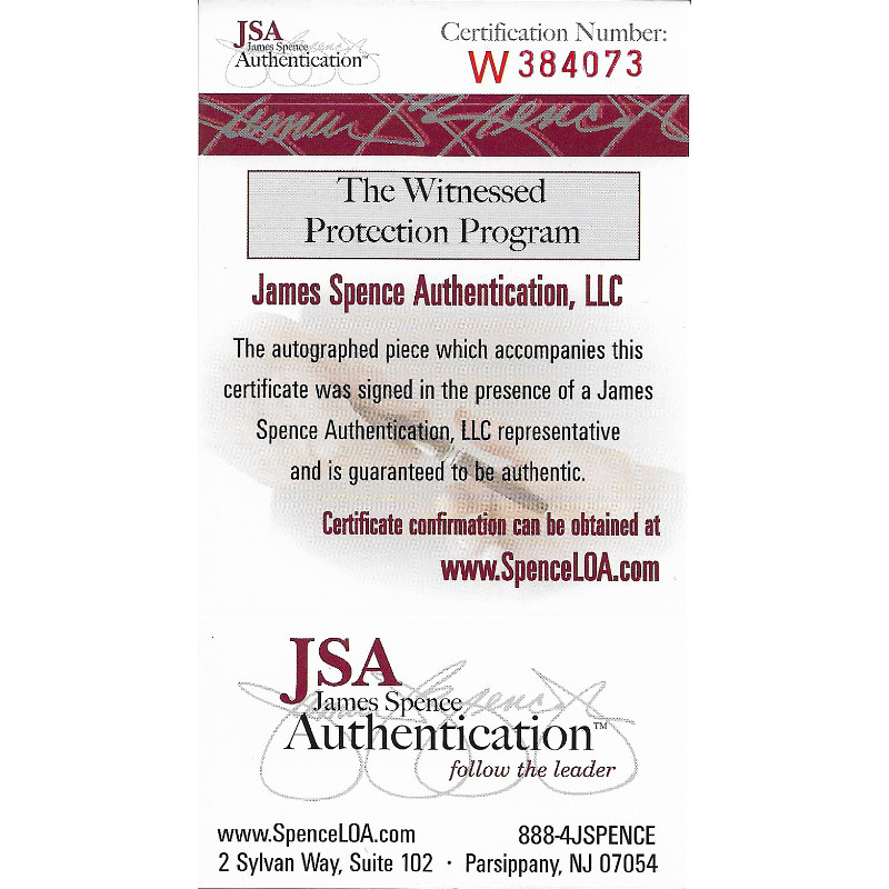 Robin Yount Autographed Hall of Fame Plaque Postcard (JSA)