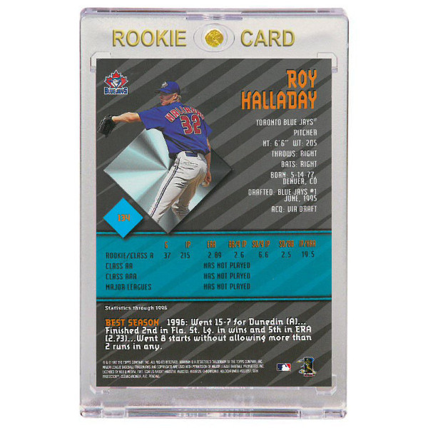 Roy Halladay Toronto Blue Jays 1997 Bowman's Best # 134 Rookie Card