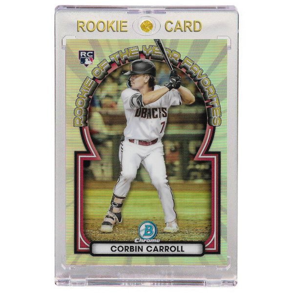 Corbin Carroll Arizona Diamondbacks 2023 Bowman Chrome Rookie of the Year Favorites # 1 Rookie Card