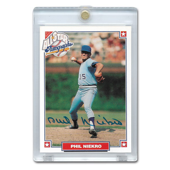 Phil Niekro Autographed Card 1993 Nabisco All-Star Legends