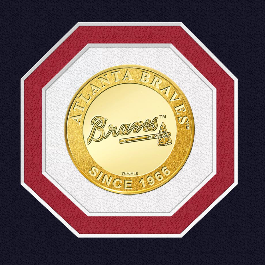 Highland Mint Fred McGriff Hall of Fame Plaque Bronze Coin 13 x 16 Photo Mint