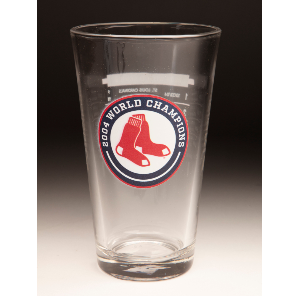 2004 Boston Red Sox World Series Champions 16 ounce Pint Glass 2004 Boston Red Sox World Series Champions 16 ounce Pint Glass