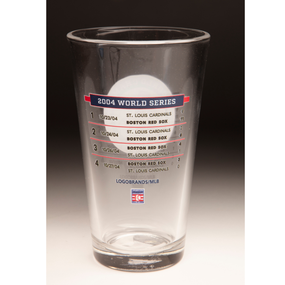 2004 Boston Red Sox World Series Champions 16 ounce Pint Glass 2004 Boston Red Sox World Series Champions 16 ounce Pint Glass