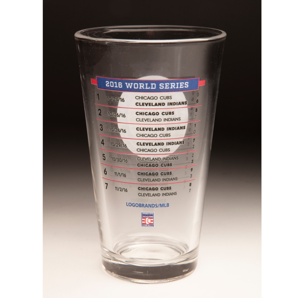 2016 Chicago Cubs World Series Champions 16 ounce Pint Glass