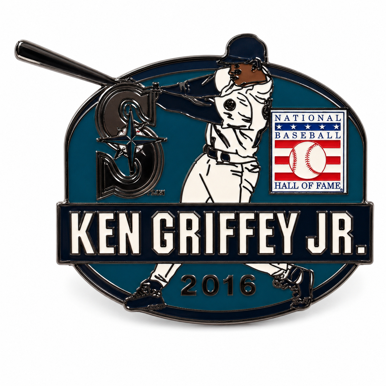 Ken Griffey Jr. Seattle Mariners Hall of Fame Class of 2016 Collector’s Pin