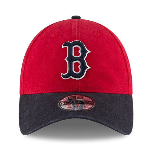 Men's New Era Boston Red Sox Property 9TWENTY Navy and White Mesh Snapback  Adjustable Cap