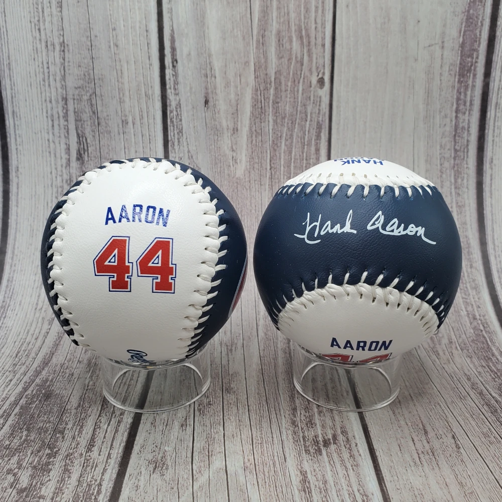 Hank Aaron Atlanta Braves Hall of Famer Name & Number Baseball
