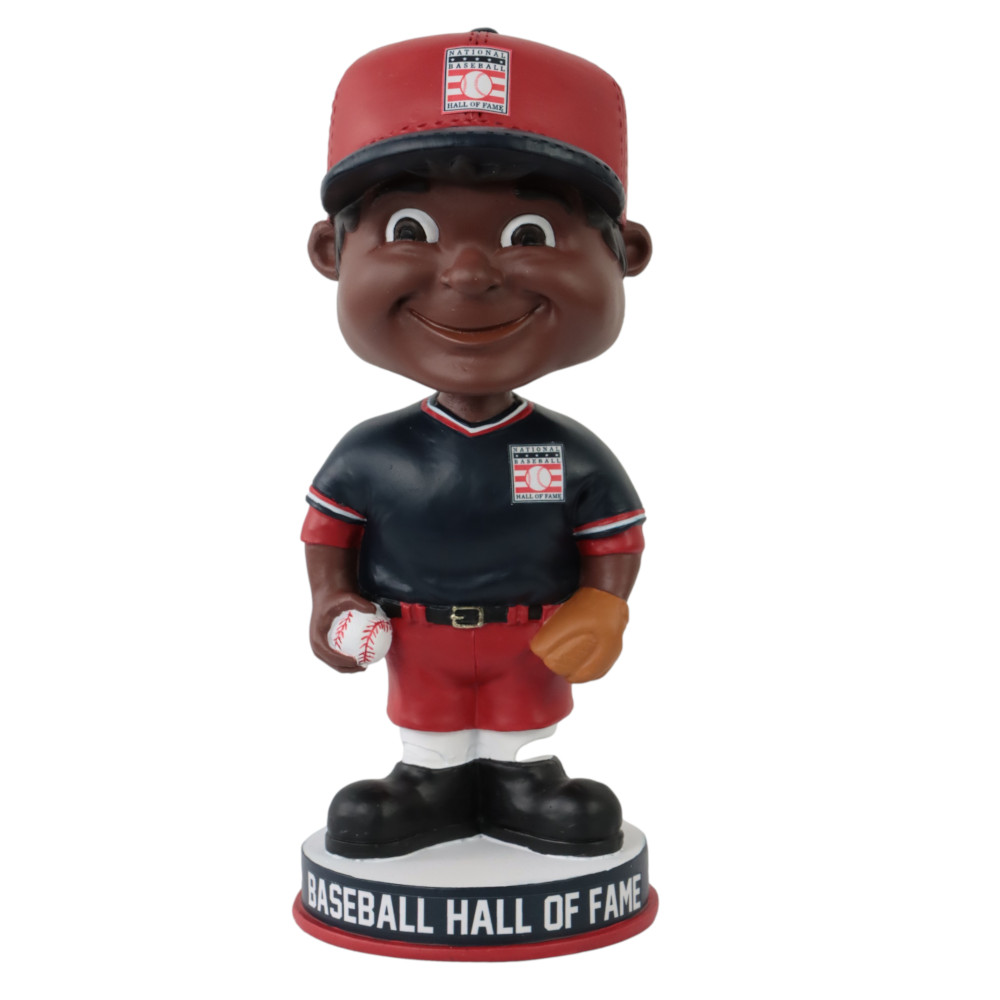 Vintage Style Baseball Hall of Fame Bobblehead - Dark Skin Tone Vintage Style Baseball Hall of Fame Bobblehead - Dark Skin Tone