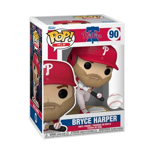 Bryce Harper Philadelphia Phillies Funko Pop! Vinyl Figure 90 Jersey