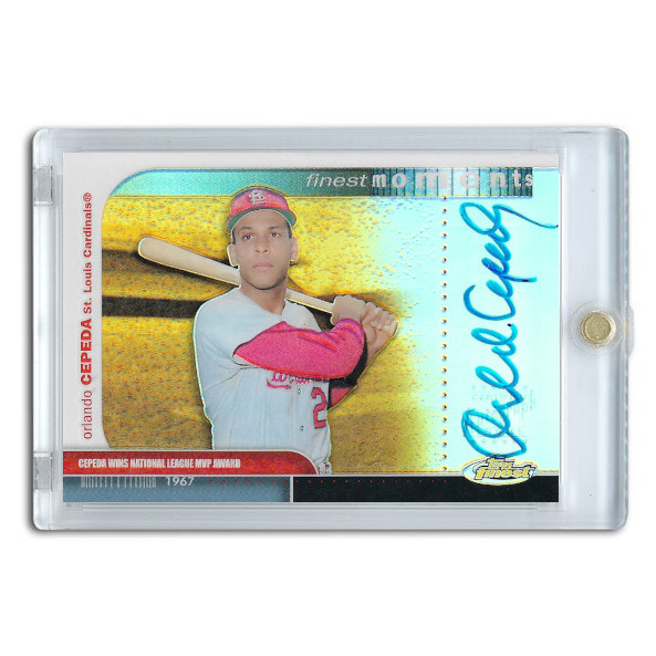 Orlando Cepeda Autographed Card 2003 Topps Finest Moments # FMA-OC