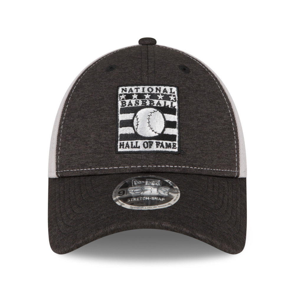 Men’s New Era Baseball Hall of Fame Shadow Black and Grey 9FORTY Snapback Adjustable Cap Men’s New Era Baseball Hall of Fame Shadow Black and Grey 9FORTY Snapback Adjustable Cap